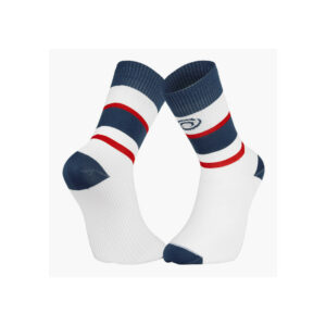 SOCQUETTE LIGHT RUN HAUTE IBIZA BLEU/ROUGE