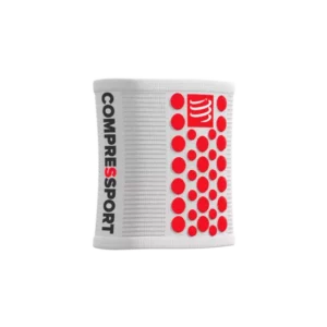 SWEATBANDS 3D DOTS WHITE/RED