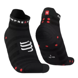PRO RACING SOCKS V4.0 ULTRALIGHT RUN LOW BLACK/RED