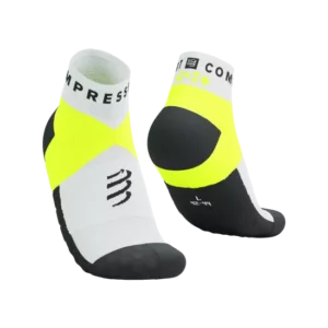 ULTRA TRAIL LOW SOCKS WHITE/SAFE YELLOW